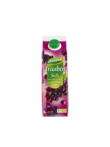 Dennree Traubensaft aus roten Trauben – Biologisch im 1l Tetrapack