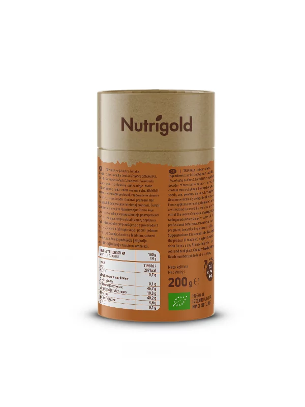 Nutrigold Triphala-Pulver – Biologisch in einer 200g Packung
