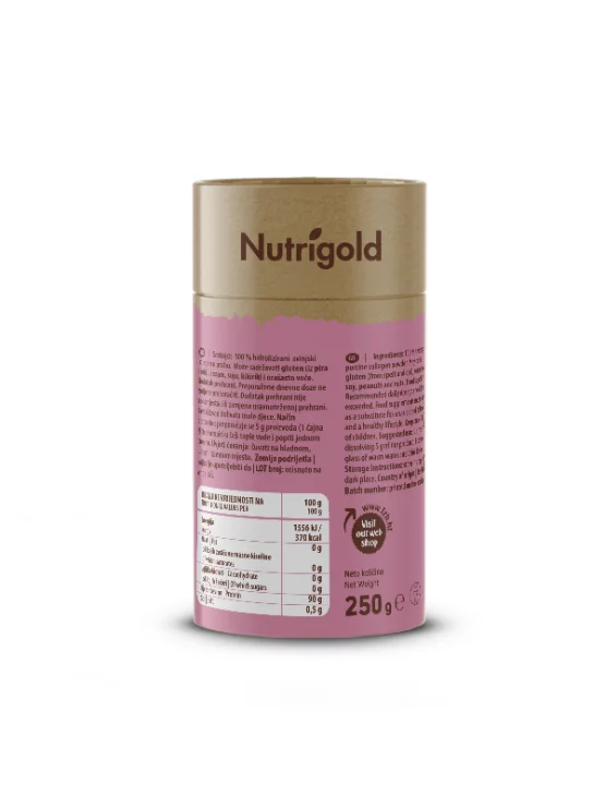 Nutrigold Hydrolysiertes Kollagen in Pulverform in einer 250 Gramm Packung
