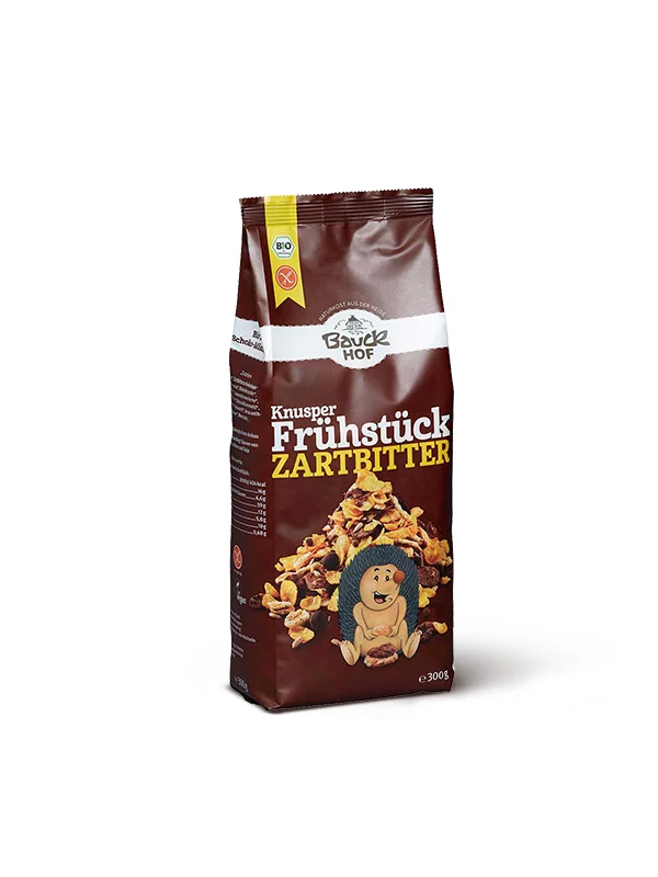 Bauck Mühle Choco Mix Müsli Zartbitter – glutenfrei – Bio in einer 300g Packung