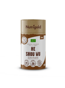 Nutrigold He Shou Wu Pulver - Biologisch in einer 200 Gramm Packung
