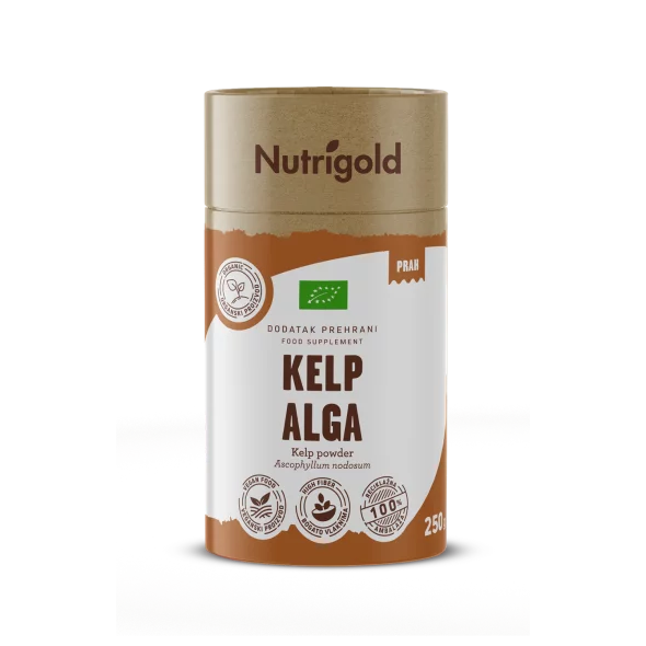 Nutrigold Kelp-Algen (Kombu) in Pulverform in einer 250 Gramm Packung