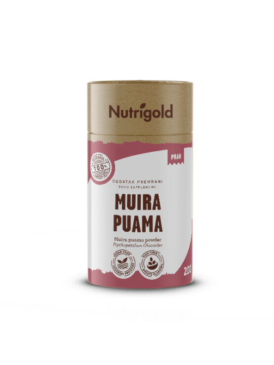Nutrigold Muira Puama Pulver in einer 200 Gramm Packung