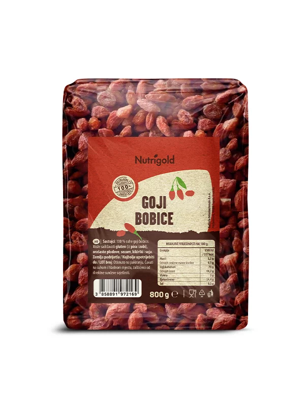 Nutigold Goji Beeren in einer 800 Gramm Packung