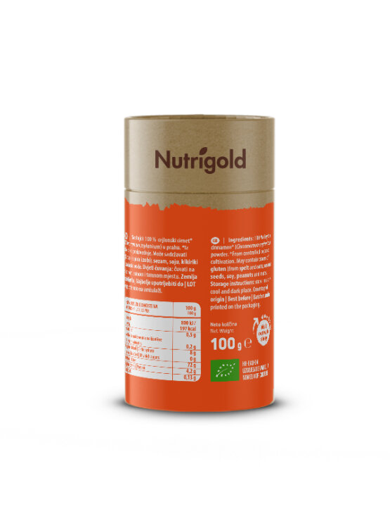 Nutrigold biologischer Ceylon Zimt in einer 100 Gramm Packung