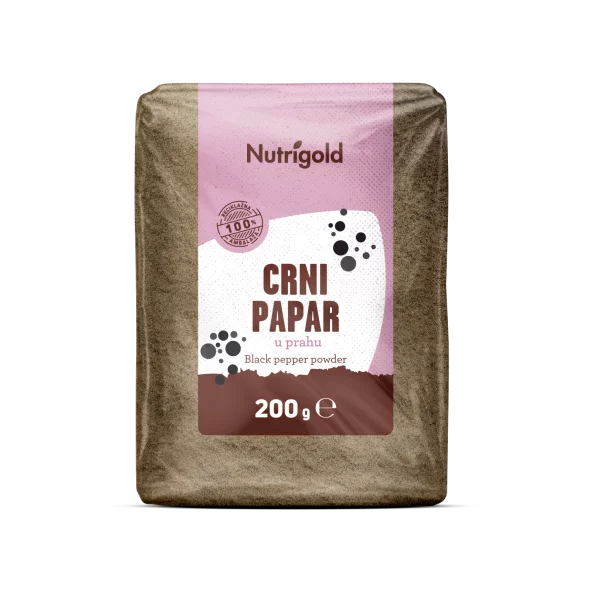 Nutrigold Schwarzes Pfefferpulver in einer 200 Gramm Packung