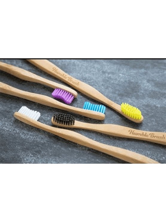 Humble Brush Bambuszahnbürste für Kinder Ultra Soft Gelb