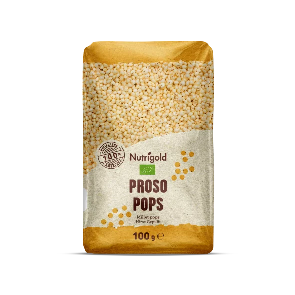 Nutrigold Hirse-Pops Biologisch in einer 100g Packung
