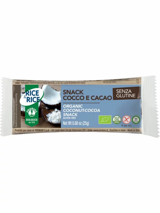 Probios Reiswaffel mit Kokosnussfüllung – Biologisch  in Verpackung von 25g