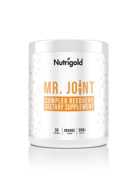 Nutrigold Mr. Joint - Getränk für die Gelenkgesundheit mit Vitaminen - Orange in einer 390 Gramm Packung
