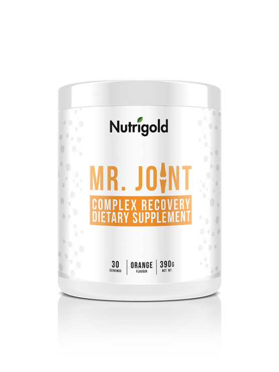 Nutrigold Mr. Joint - Getränk für die Gelenkgesundheit mit Vitaminen - Orange in einer 390 Gramm Packung