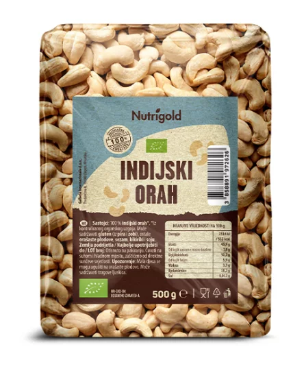 Nutrigold indijski oraščići u ambalaži