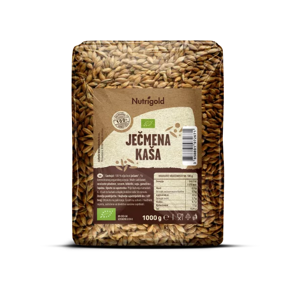 Nutrigold Gerste geschält - Biologisch in einer 1000 Gramm Packung