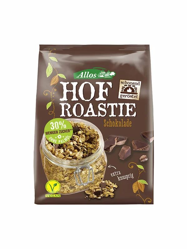 Allos Schokoladen Granola – Biologisch in einer 300g Packung