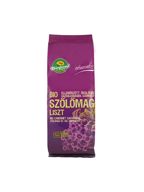 Biopont Schwarzes Traubenkernmehl - Biologisch in einer 100g Packung