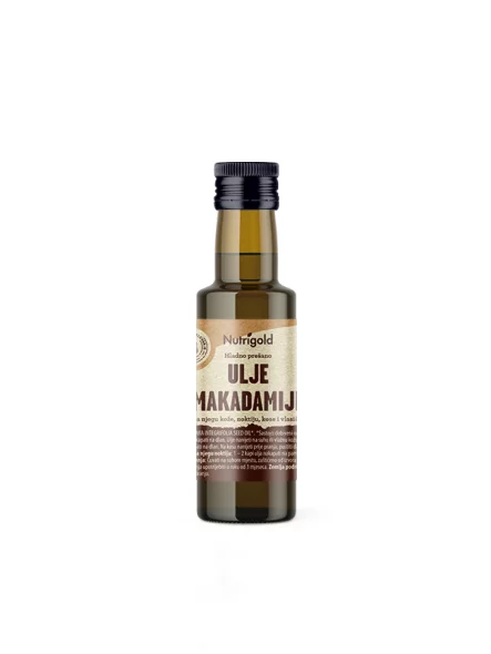 Macadamiaöl kaltgepresst – Biologisch 100ml Nutrigold