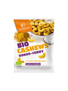 Cashew-Kokos-Curry-Snack – Biologisch 50g Landgarten
