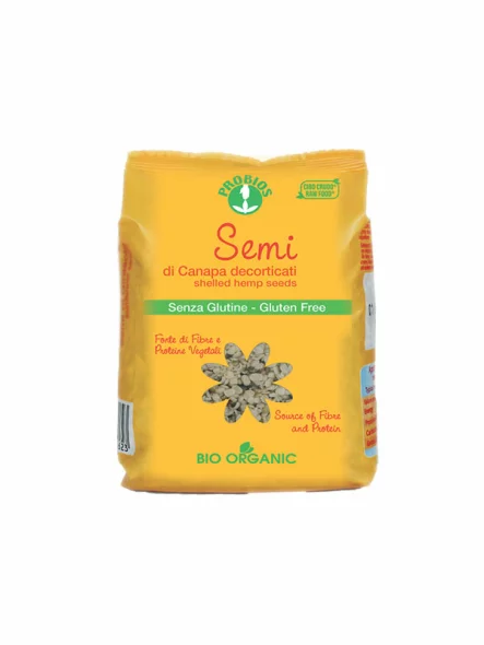 Probios – Hanfsamen Glutenfrei – Biologisch in einer Packung von 250g