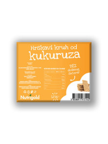 Nutrigold Knuspriges Maisbrot ohne Zuckerzusatz in einer 125 Gramm Packung