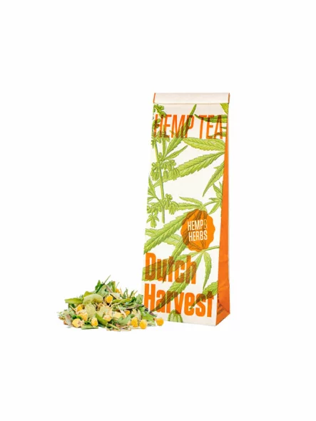 Dutch Harvest Hemp & Herbs - Hanftee mit Kräutern Biologisch in einer 40g Packung