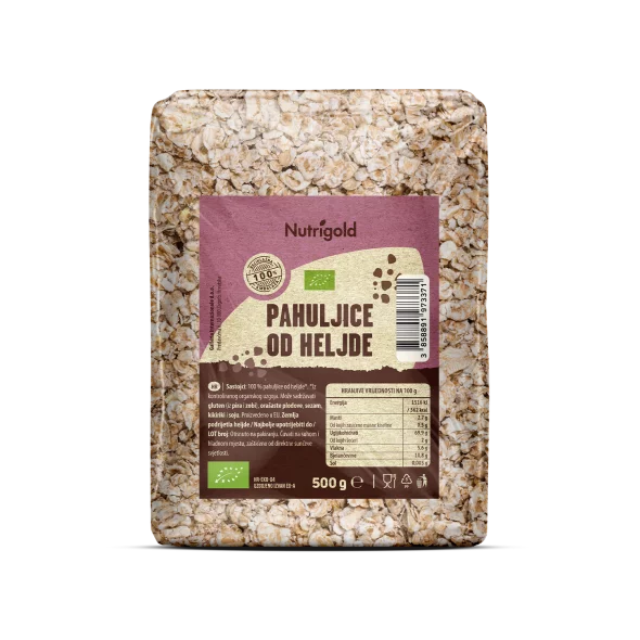 Nutrigold Buchweizenflocken – Biologisch in einer 500 Gramm Packung
