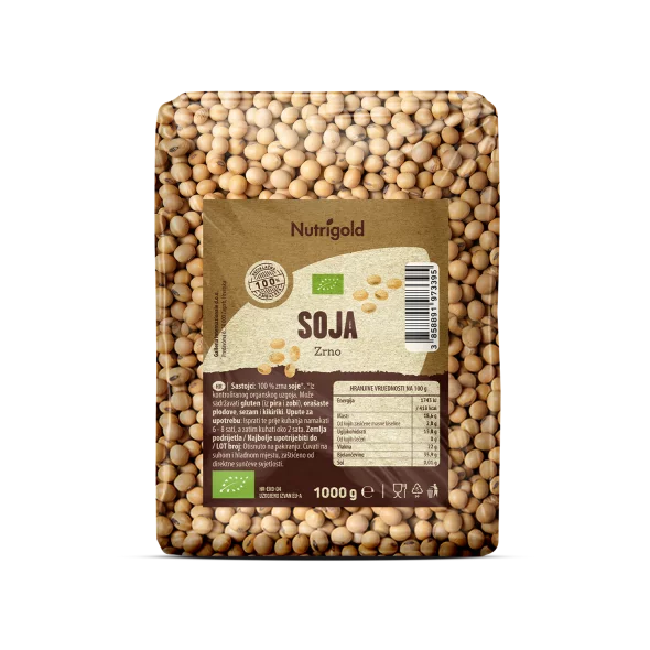 Nutrigold Soja – Biologisch in einer 1000g Packung