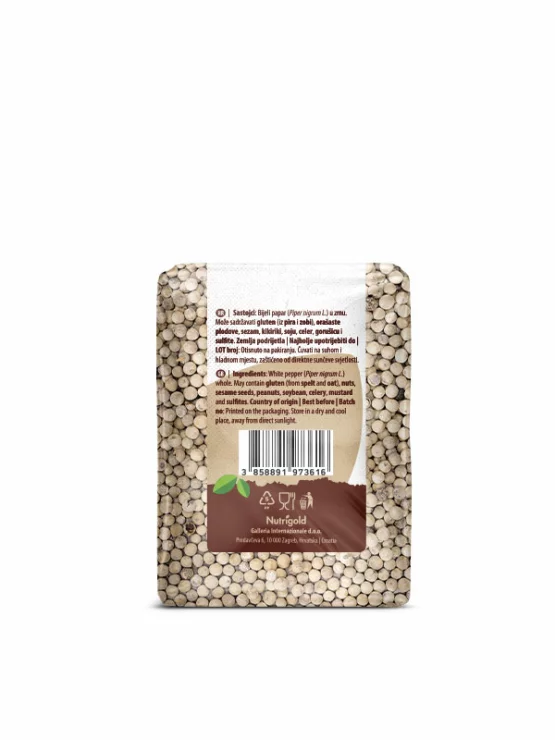 Weiße Pfefferkörner 200g Nutrigold