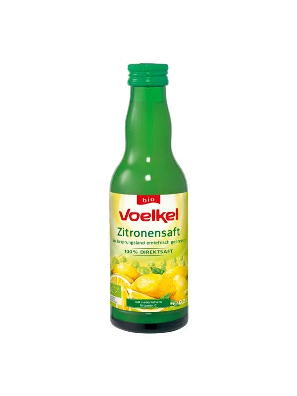 Voelkel Zitronensaft – Biologisch in einer 200ml Flasche