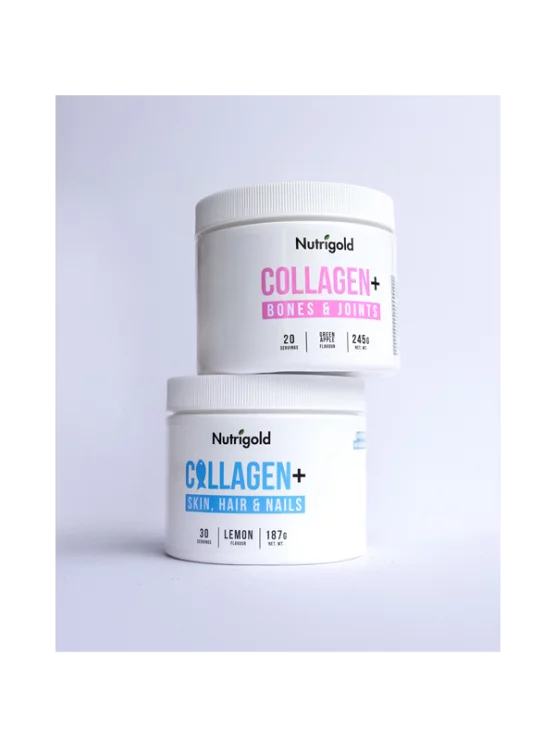 Kollagen+ Skin,Hair and Nails - Für Haut, Haare und Nägel - Zitrone 187g Nutrigold