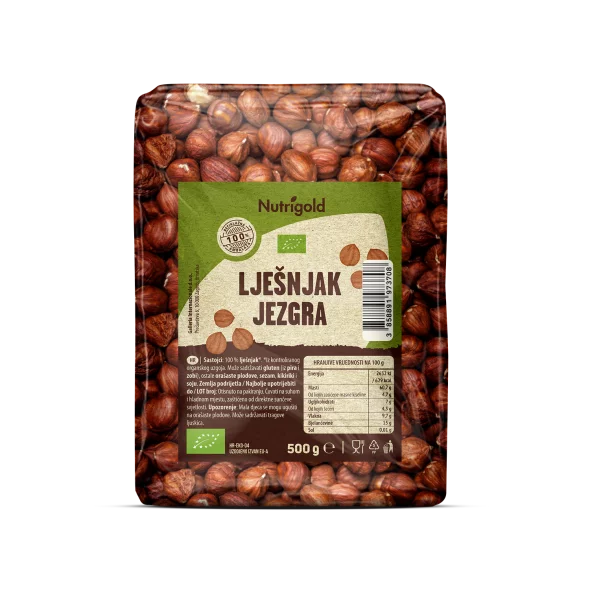 Haselnusskerne ganz - Biologisch 500g Nutrigold