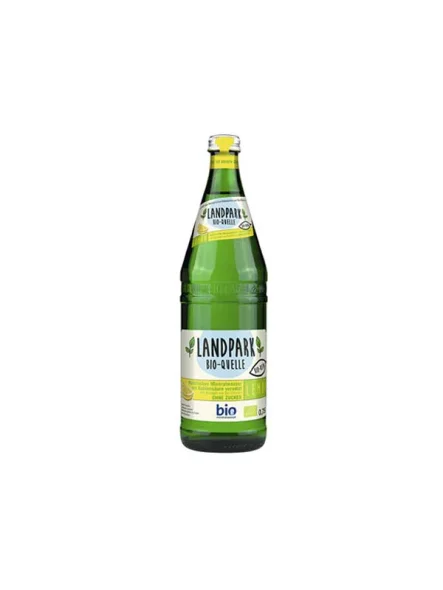 Landpark Natürliches Wasser mit Zitrone – Bio in der 750ml Flasche