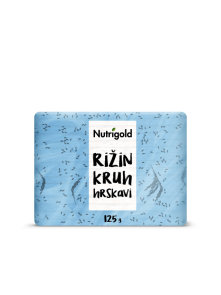 Nutrigold Knäckebrot aus Reis - ohne Zucker in einer 125g Packung