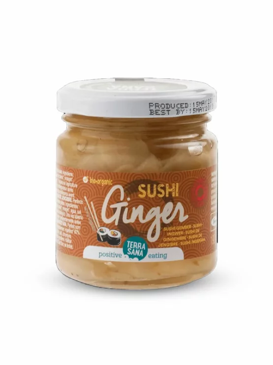 Terrasana Ingwer für Sushi Biologisch im 190g Glas