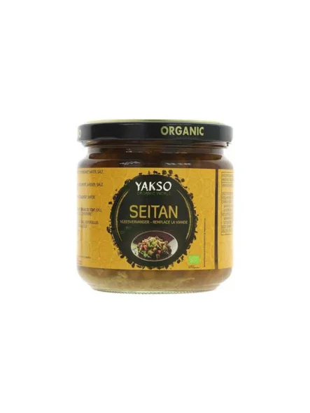 Yakso Seitan in Tamari-Sauce – Biologisch in einem Glasbehälter von 330g