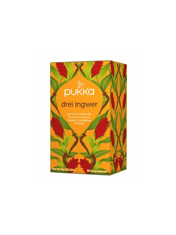 Pukka Kräutertee drei Ingwer Biologisch in einer 36g Packung