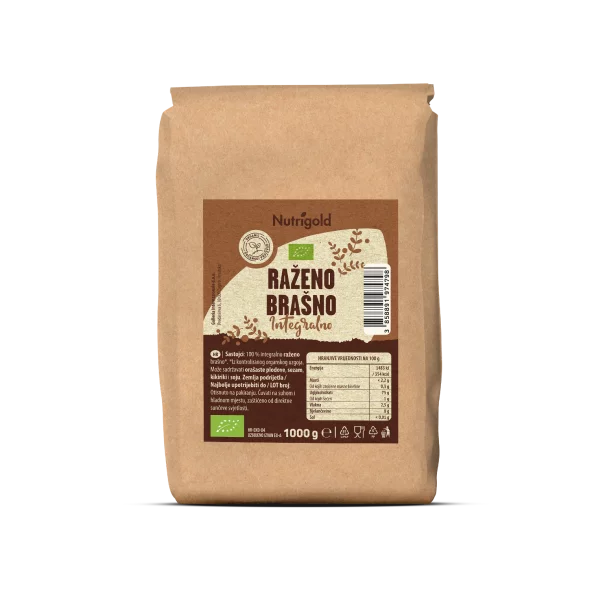 Roggenvollkornmehl – Biologisch 1000g Nutrigold