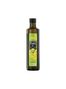 Dennree Rapsöl nativ – kalt gepresst – Biologisch in Glasflasche von 500ml