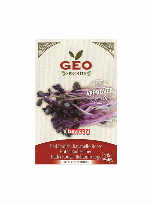Geo Rote Rettichsamen zum Keimen – Biologisch in einer 15g Packung