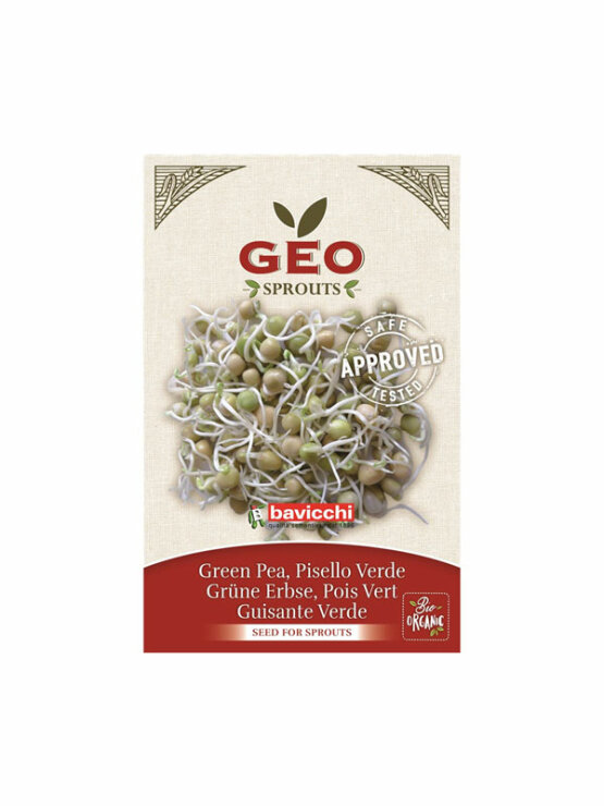 Geo Grüne Erbsensamen zum Keimen – Biologisch in einer 90g Packung