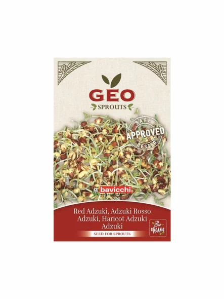 Azukibohnensamen zum Keimen – Biologisch 90g Geo