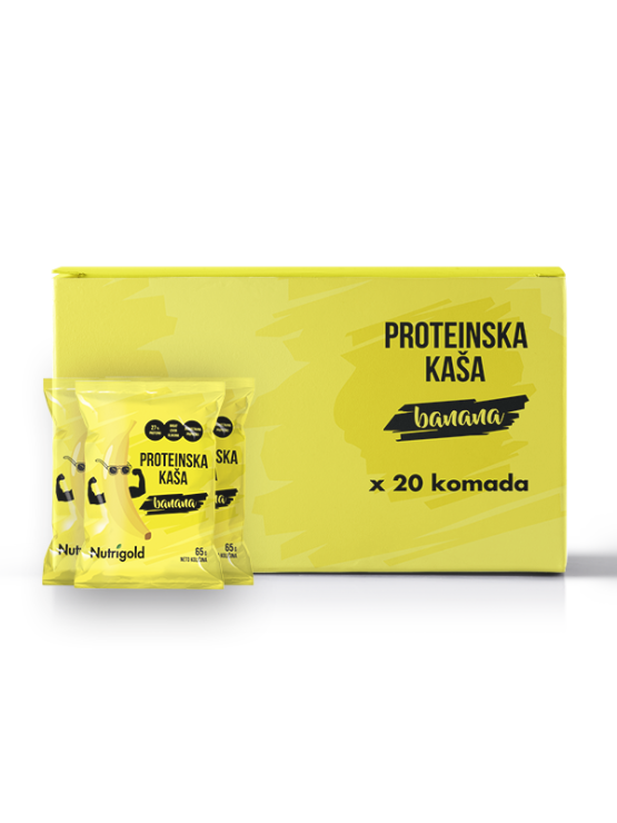 Nutrigold 10 + 10 GRATIS Protein Porridge Banane in einer 65g Packung