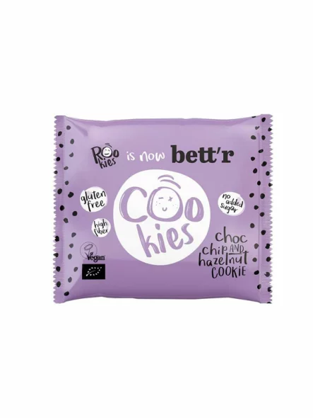 Bett’r Keks Schokolade & Haselnuss ohne Zuckerzusatz – Biologisch 40g