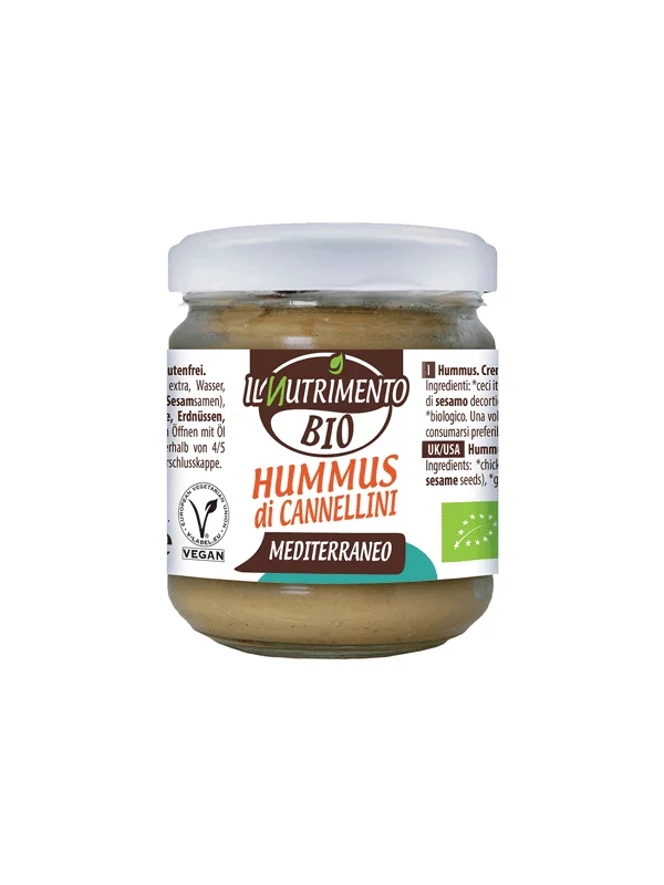 Hummus mit Mandeln und Bohnen Glutenfrei - Biologisch 180g Probios