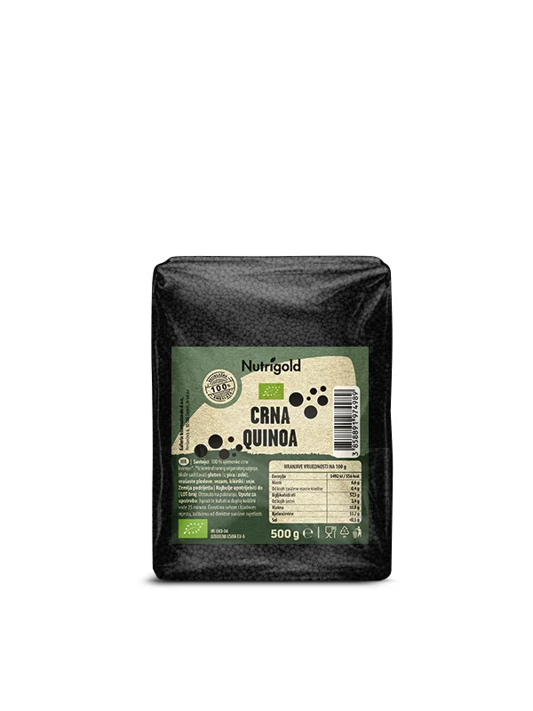 Nutrigold Quinoa Schwarz – Biologisch in einer 500g Packung