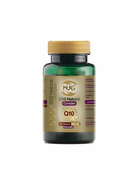Hug your life Q10 Natural Complex Kapseln  30x581mg in Verpackungckung