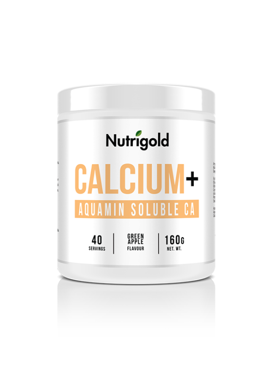 Nutrigold Calciumpulver Grüner Apfel in einer 160 Gramm Packung