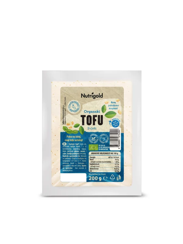 Nutrigold biologischer Frischer Tofu in einer 200 Gramm Packung