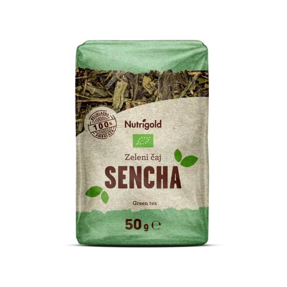 Nutrigold Grüner Tee Sencha - Biologisch in einer 50 Gramm Packung