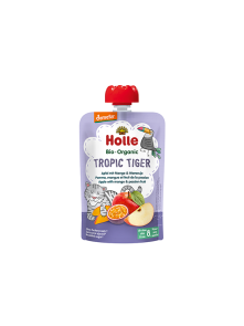 Apfel-, Mango- und Passionsfruchtpüree „Tropic Tiger“ – Biologisch 100g Holle