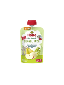 Birnenpüree mit Apfel & Fenchel „Fennel Frog“ – Biologisch 100g Holle